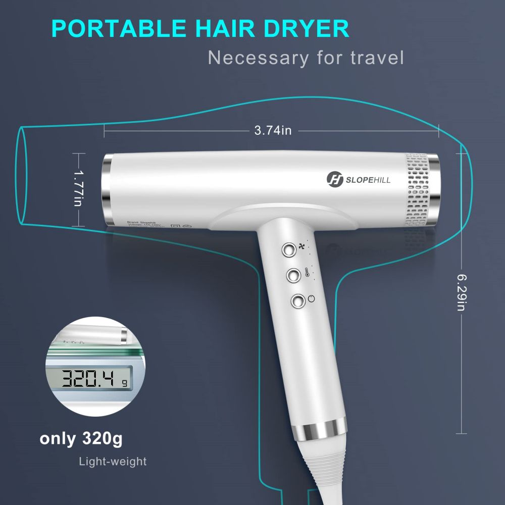 Ionic Blow Dryer with Diffuser | SLOPEHILL